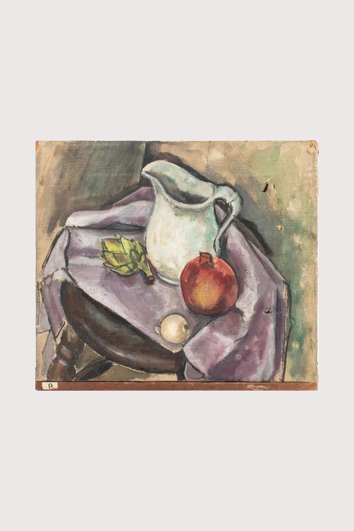 Artichoke and Pomegranate Still Life