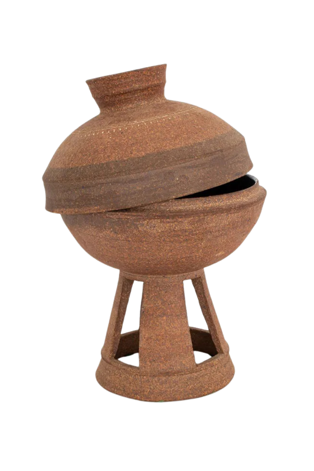 Korean Silla Style Pedestal Bowl