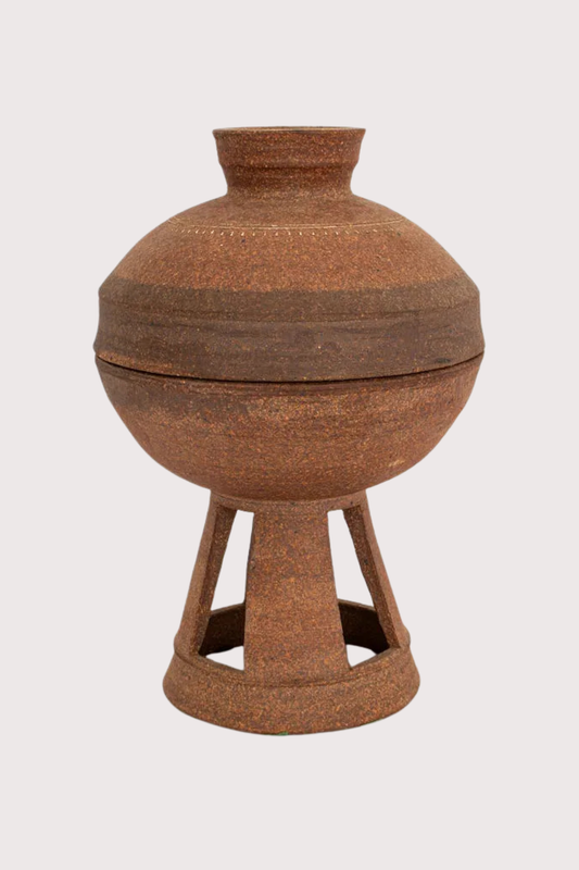 Korean Silla Style Pedestal Bowl